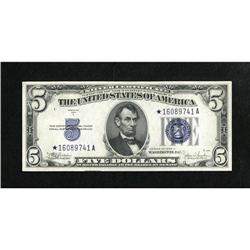 Fr. 1653* $5 1934C Silver Certificate. Gem Crisp