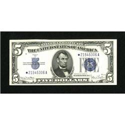 Fr. 1654* $5 1934D Narrow Silver Certificate. Ch