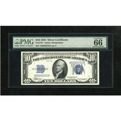 Fr. 1701 $10 1934 Silver Certificate. PMG Gem Un