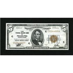 Fr. 1850-C $5 1929 Federal Reserve Bank Note. Cr