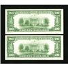 Image 2 : Fr. 1870-B Consecutive Pair of $20 1929 Federal