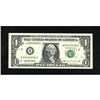 Fr. 1921-B $1 1995 Federal Reserve Note with two