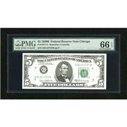 Fr. 1971-G $5 1969B Federal Reserve Note. PMG Ge