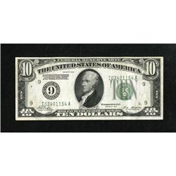 Fr. 2000-I $10 1928 Federal Reserve Note. Very F
