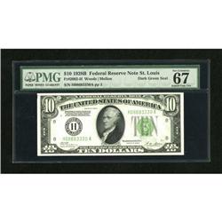 Fr. 2002-H $10 1928B DGS Federal Reserve Note. P