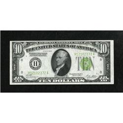 Fr. 2002-H $10 1928B Light Green Seal Federal Re