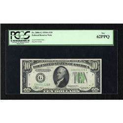 Fr. 2006-G $10 1934A Mule Federal Reserve Note.