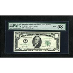 Fr. 2010-A* $10 1950 Wide Federal Reserve Note.