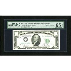 Fr. 2010-G $10 1950 Narrow Federal Reserve Note. 