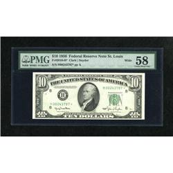 Fr. 2010-H* $10 1950 Wide Federal Reserve Note.