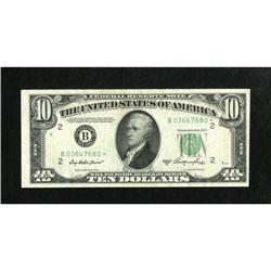 Fr. 2011-B* $10 1950A Federal Reserve Note. Very 