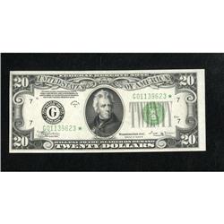 Fr. 2056-G* $20 1934B Federal Reserve Note. Choi