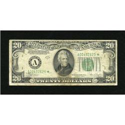 Fr. 2057-A $20 1934C Federal Reserve Note. Fine.