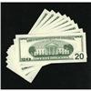 Image 2 : Fr. 2086-G* $20 1999 Federal Reserve Notes. Nine