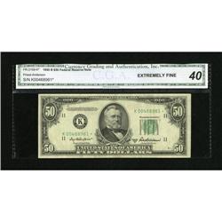 Fr. 2109-K* $50 1950B Federal Reserve Note. CGA