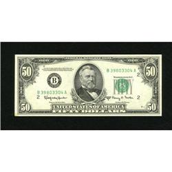 Fr. 2112-B $50 1950E Federal Reserve Note. Choic
