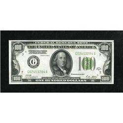 Fr. 2151-G $100 1928A Federal Reserve Note. Cris