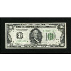 Fr. 2152-G* $100 1934 Federal Reserve Note. Very