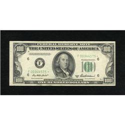 Fr. 2159-F* $100 1950B Federal Reserve Note. Abo