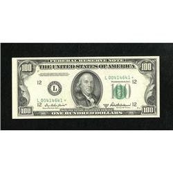Fr. 2159-L* $100 1950B Federal Reserve Note. Ver