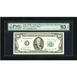Fr. 2161-L $100 1950D Federal Reserve Note. PMG