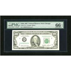 Fr. 2171-G $100 1985 Federal Reserve Note. PMG G