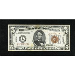 Fr. 2301 $5 1934 Hawaii Federal Reserve Note. Cr