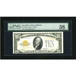 Fr. 2400 $10 1928 Gold Certificate. PCGS Choice
