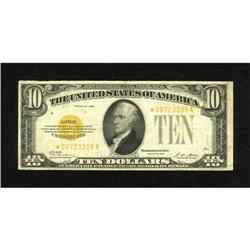 Fr. 2400* $10 1928 Gold Certificate. Fine. This