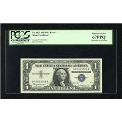 Fr. 1621 $1 1957B Silver Certificate. PCGS Super
