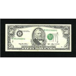 Fr. 2125-B $50 1993 Federal Reserve Note. Extrem
