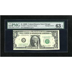 Fr. 1907-G $1 1969D Federal Reserve Note. PMG Ch