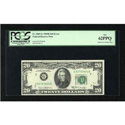Fr. 2069-G $20 1969B Federal Reserve Note. PCGS