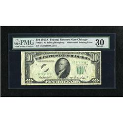 Fr. 2011-G $10 1950A Federal Reserve Note. PMG V