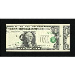 Fr. 1915-E $1 1988A Federal Reserve Note. Choice