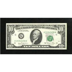 Fr. 2025-K $10 1981 Federal Reserve Note. Choice