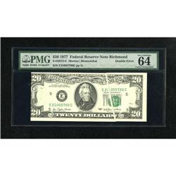 Fr. 2072-E $20 1977 Federal Reserve Note. PMG Ch