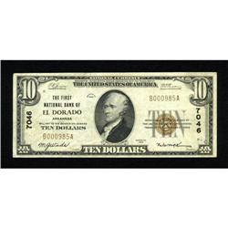 El Dorado, AR - $10 1929 Ty. 1 The First NB Ch.