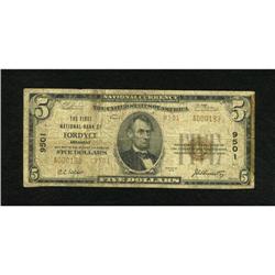 Fordyce, AR - $5 1929 Ty. 2 The First NB Ch. # 9