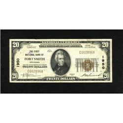 Fort Smith, AR - $20 1929 Ty. 1 The First NB Ch.