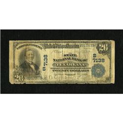 Texarkana, AR - $20 1902 Plain Back Fr. 650 The