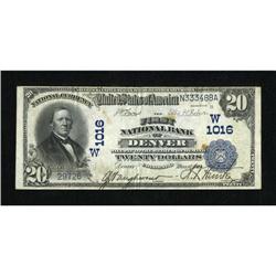 Denver, CO - $20 1902 Date Back Fr. 642 The Firs