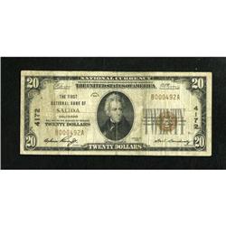 Salida, CO - $20 1929 Ty. 1 The First NB Ch. # 4