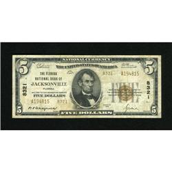 Jacksonville, FL - $5 1929 Ty. 2 The Florida NB