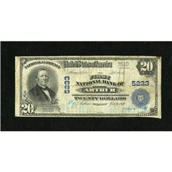 Arthur, IL - $20 1902 Plain Back Fr. 658 The Fir