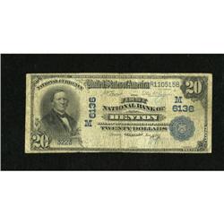 Benton, IL - $20 1902 Plain Back Fr. 650 The Fir