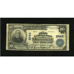 Cambridge, IL - $10 1902 Plain Back Fr. 633 The