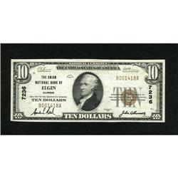 Elgin, IL - $10 1929 Ty. 1 The Union NB Ch. # 72