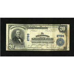 Hillsboro, IL - $20 1902 Plain Back Fr. 650 The