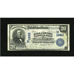 Joliet, IL - $20 1902 Plain Back Fr. 654 The Wil